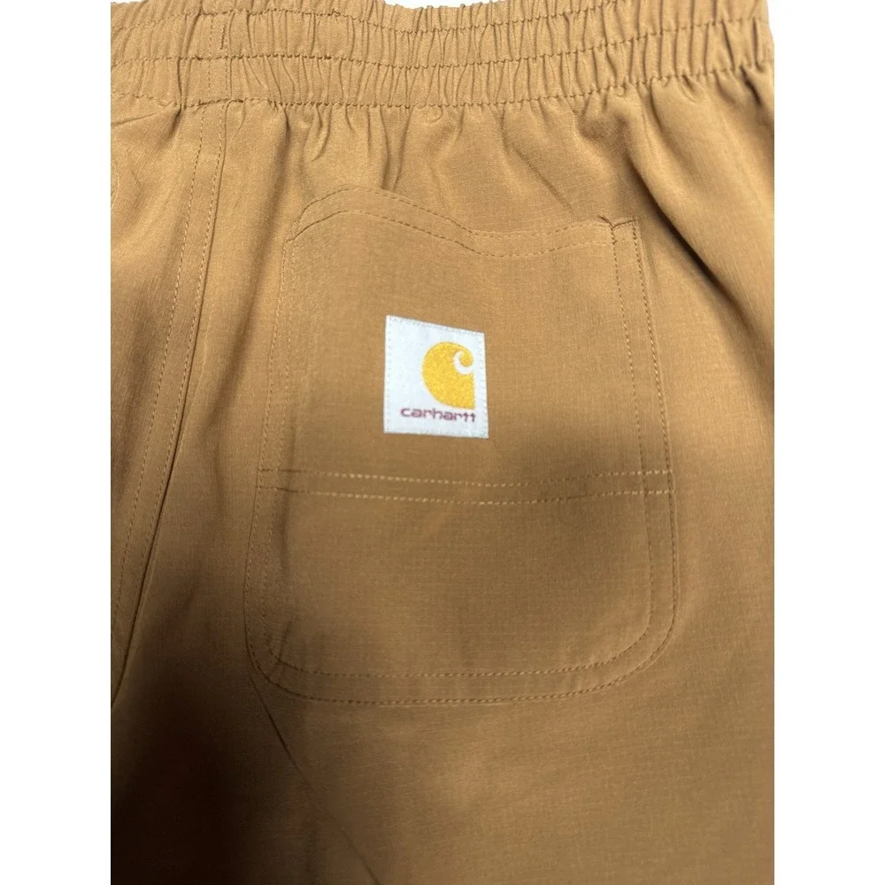 CARHARTT BOYS M RUGGED‎ FLEX RIPSTOP WORK SHORTS Carhartt Brown